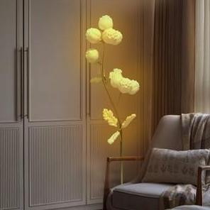 Lampu Hias Standing Rose Leaf dekorasi wedding lampu led lampu bola tabung pohon Dekorasi Event Wedd