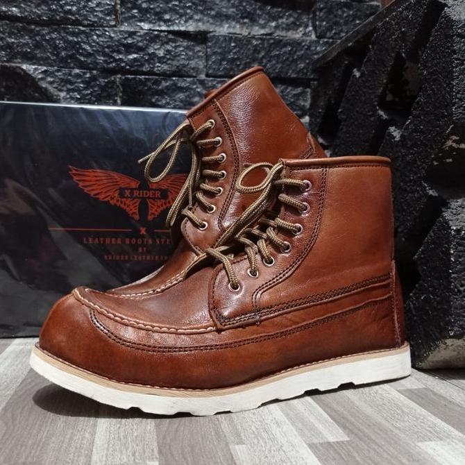 Xrider Safety Boots Luxury Series Vintage Brown