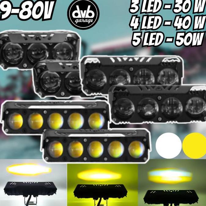 LAMPU LED TEMBAK LED SQL HI-LOW PUTIH KUNING KABUT FOGLAMP LASER MOBIL MOTOR