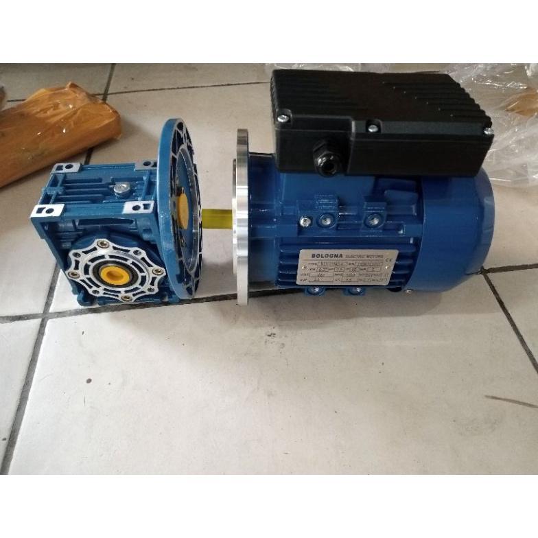 NMRV 110 + MOTOR 4 1 phase worm gear nmrv 110 set motor 4 220V 1PHASE