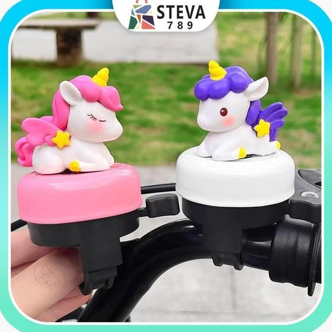 TERLARIS BEL SEPEDA KARTUN/BEL SEPEDA UNICORN UNGU/PINK/BEL SEPEDA ANAK-ANAK LUCU/BEL SEPEDA KLASIK 