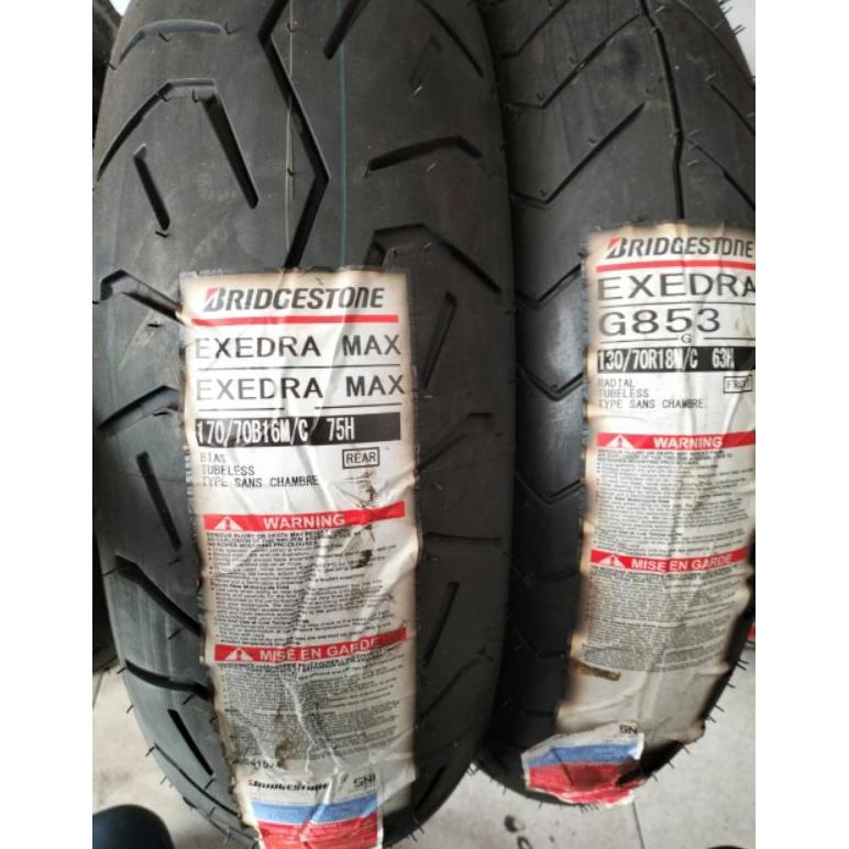 paketan ban luar battlax exedra max UK 130/70-18 & 170/70-16 tubeless