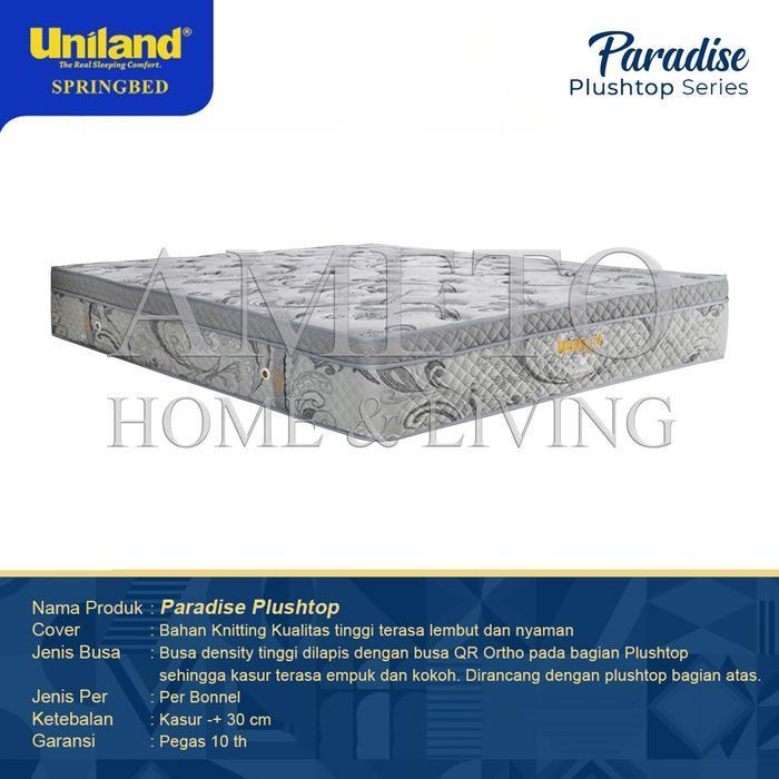 Kasur Spring bed Uniland Plush Top 160x200 Grey