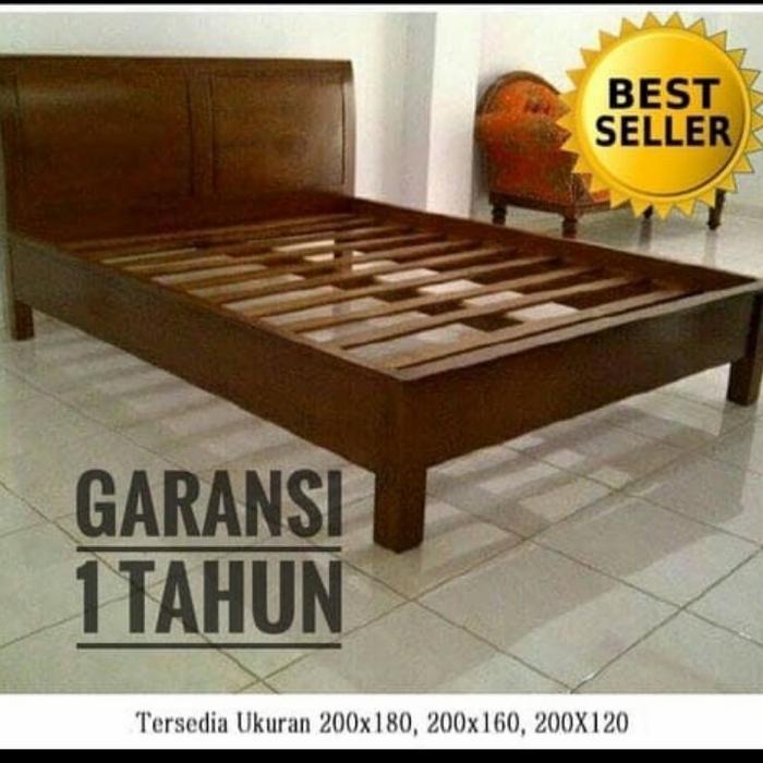 tempat tidur minimalis jati jepara, rangka tempat tidur jati