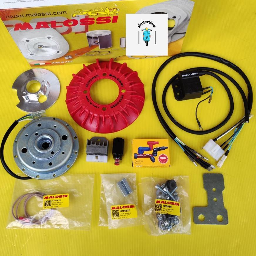 Pengapian Set Malossi Vespower Cone 19 Untuk Vespa Smallframe PTS
