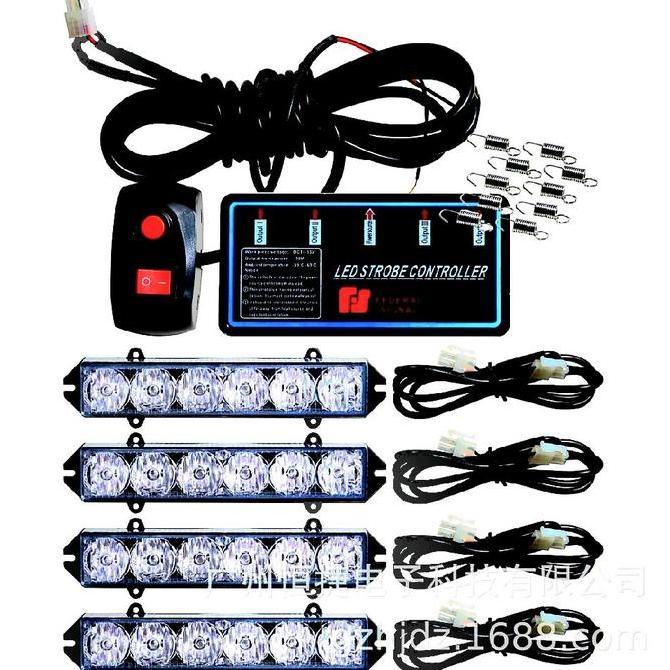 Strobo led 4kotak 6led 4-6H split