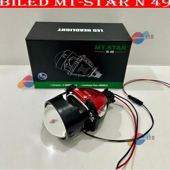 VASRUFK ORIGINAL LAMPU UTAMA PROJECTOR  BILED MT-STAR N49 2,5 INCHI 60 WATT BLUELENS BILED MT-STAR P
