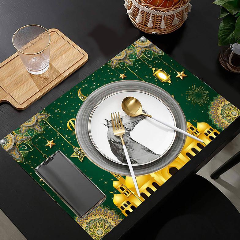 DISKON 1SET TABLE RUNNER TAPLAK MEJA MAKAN EDISI LEBARAN IDUL FITRI EID