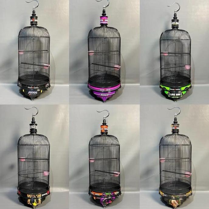 HARGA PABRIK - SANGKAR PREMIUM (OCTAGON DAN DRAGON) FULL SET LOVEBIRD/KONIN/SOGON/TRUCUKAN BATMAN (F