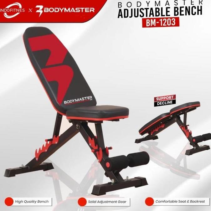 EFLUDOP BODYMASTER Adjustable Bench BM-1203 HE - Kursi Gym Fitness Bench Press