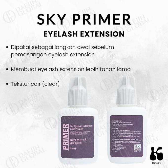 DEAL TERBAIK - Sky Primer Eyelash Extension [ORI KOREA] Sky Glue Primer Lash Glue 15ml