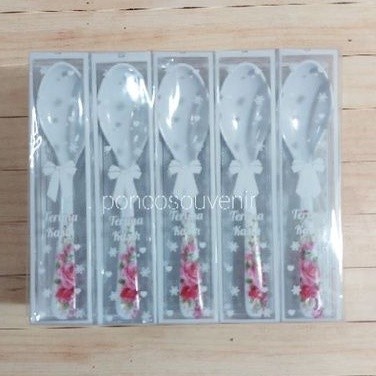 50 Pcs Sendok Makan Motif Melamin Kemasan Mika