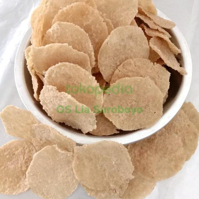 Krupuk puli/beras/gendar model bulat