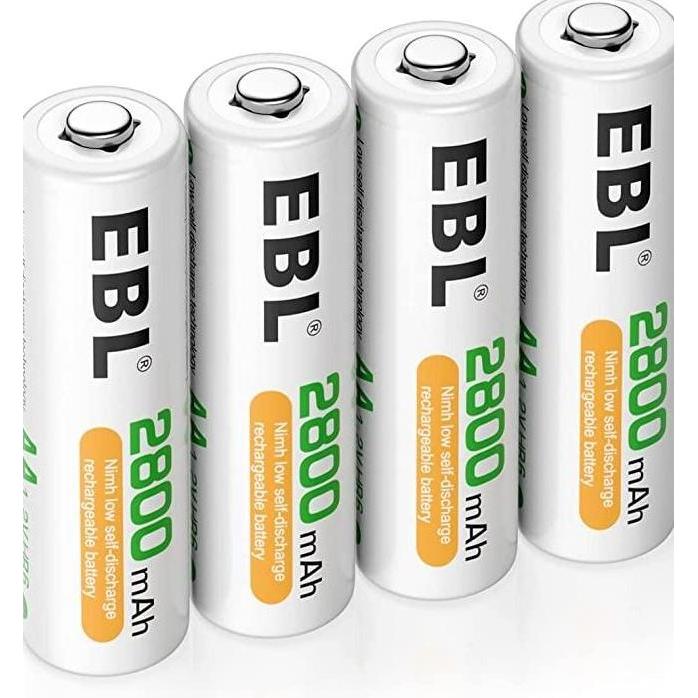 EBL Battery AA High Capacity 2800 mAH Rechargeable 2800mAh