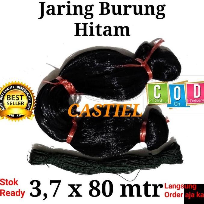 BEBAS ONGKIR - Jaring burung hitam ciblek pleci emprit tinggi 3,7m jaring pikat & perangkap burung