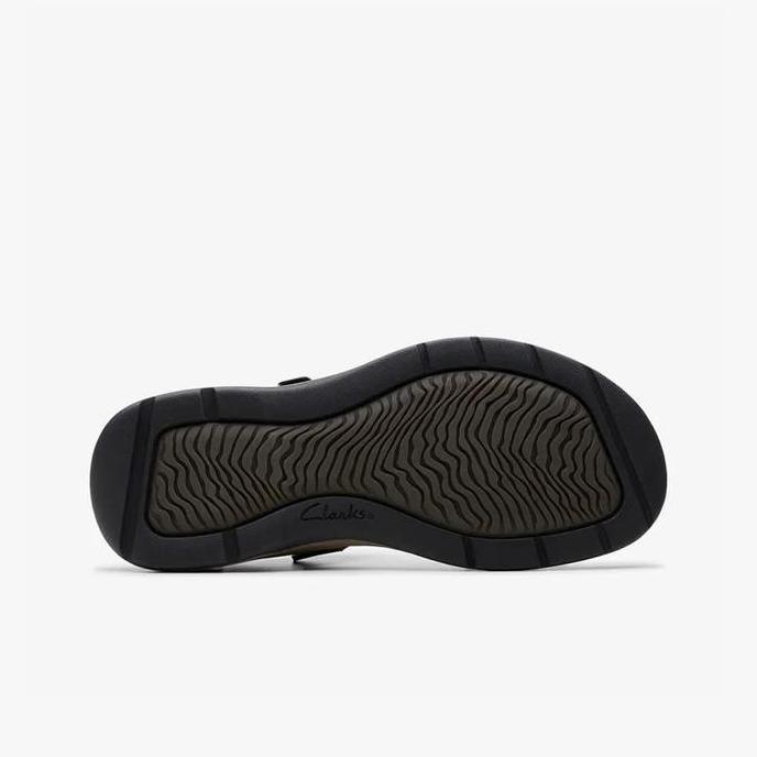 Ready CLARKS Saltway Trail Original Sepatu Sandal Pria Leather - Dark Brown