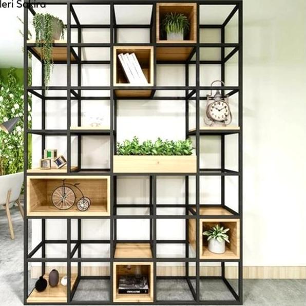 Rak Partisi Ruangan Partisi Industrial Pembatas Ruangan  Minimalis