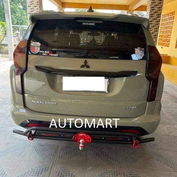 Bumper Guard Towing Belakang Pajero Sport 2021 2022 Cobra Sevencode