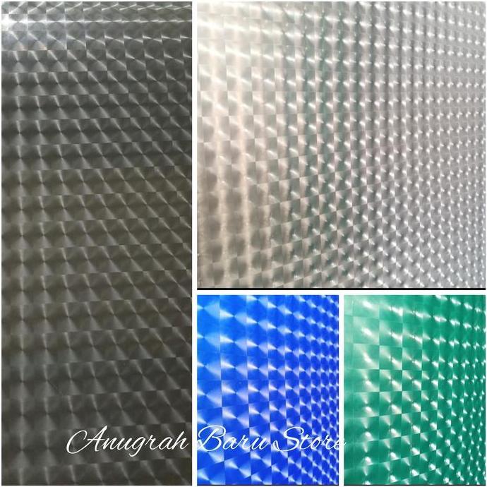 Fiber pagar plastik penutup pagar motif 3 Dimensi murah