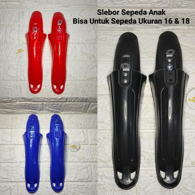 Fender Spakbor Slebor Sepeda Anak BMX Lipat Ukuran 12 16 18 Plastik