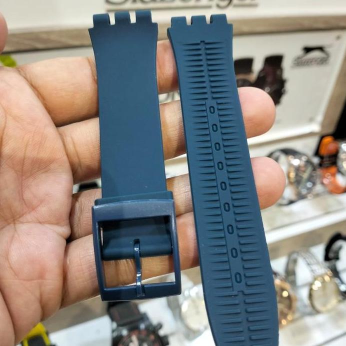Ready Strap Tali Jam Swatch 19mm Original Oem Rubber Strap Swatch Silicone