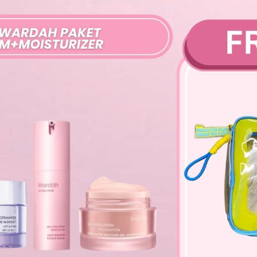 Najmia Ofc B1G1 Paket Wardah Perfect Set Moisturizer + Serum For Perfect Result (Symradiance, Peelin