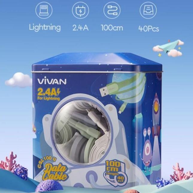 Kabel charger kabel data Vivan original lightning iphone 5 6 7 8