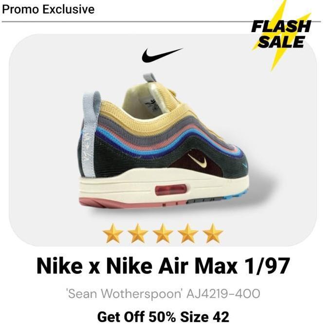Ready Nike x Nike Air Max 1/97 'Sean Wotherspoon' Mens  Originals Guaranteed
