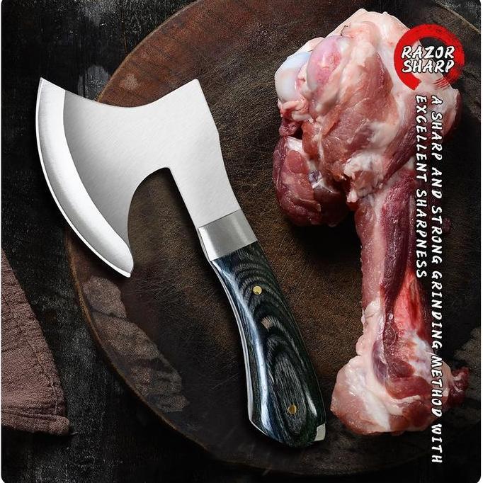 Potong kapak tulang tulang kapak kitchen KAPAK BONING KAPAK DAPUR KAPAK SURVIVAL KAPAK OUTDOOR KAPAK