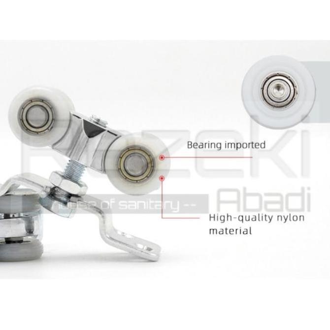Roda Sliding Pintu Geser - Roda Rel Pintu - Roda  Bearing Sliding Track murah