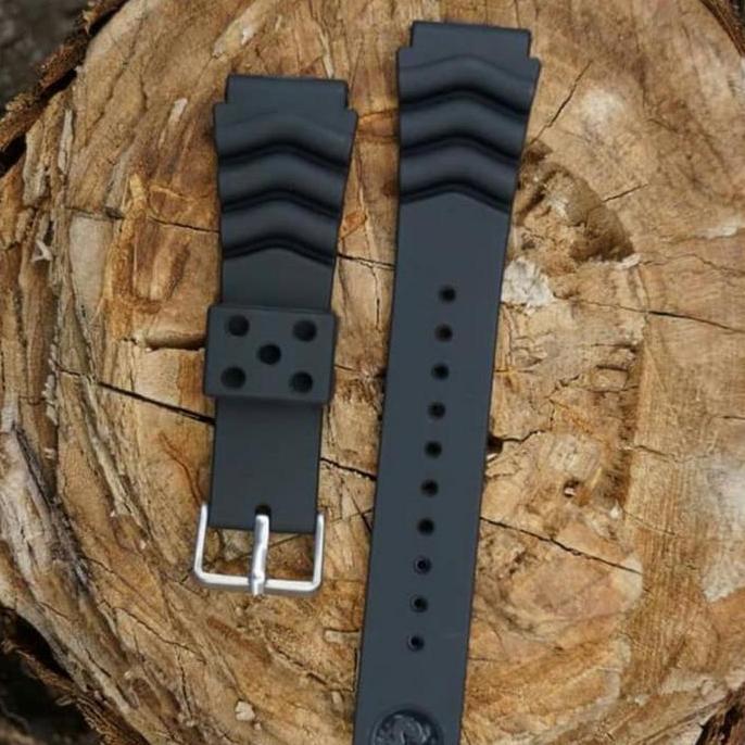 Ready Strap Seiko Tali Jam Tangan Diver 22mm Rubber Karet Tali Jam Seiko