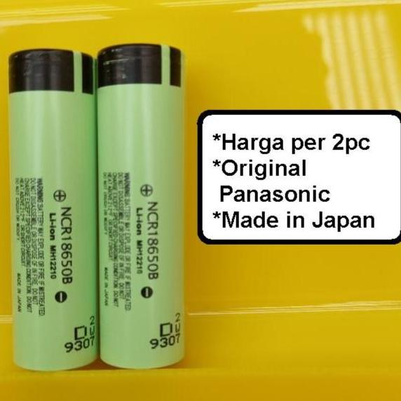 Baterai Panasonic 18650 Batere Laptop NCR 18650B 3400mah Japan - Batere Cas NCR18650B Asli Jepang - 