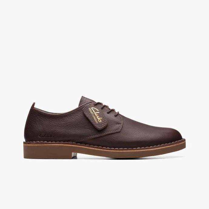 Ready CLARKS Desert London Evo Original Loafers Pria Leather - Dark Brown