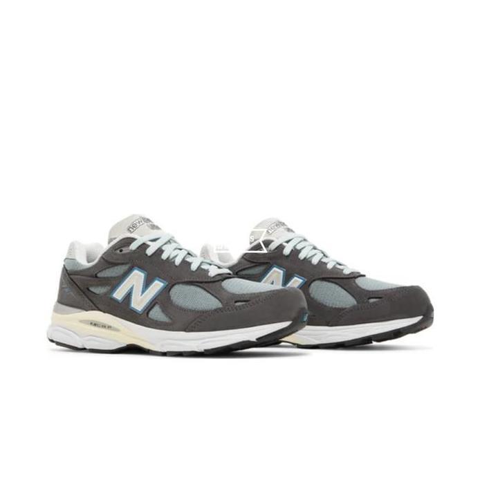 Ready sepatu new balance 990 v3 x kith steel blue original bnib