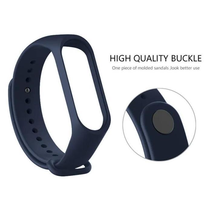 Thebest- Strap Silicone / Tali Jam Xiaomi Mi Band 5 / 6 / 7 / Amazfit Band 5