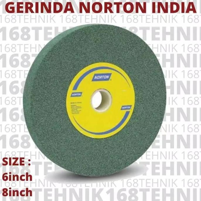 BATU GERINDA NORTON INDIA 6" X 1 X 1 / BATU GERINDA NORTON INDIA 8" X 1 X 1 / BATU NORTON INDIA 6 / 