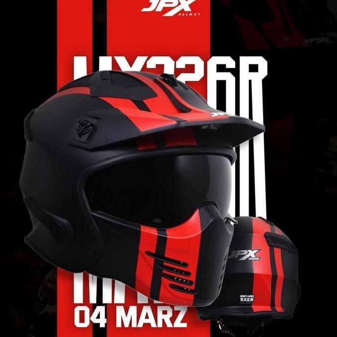 Helm JPX MX726R R04 Marz Red - Helm Modular JPX