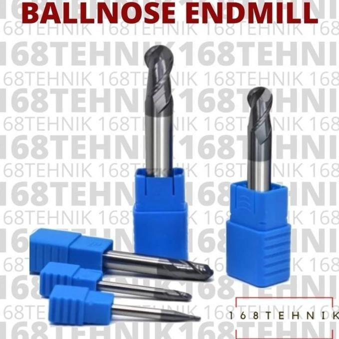 BALLNOSE CARBIDE HRC 45 / BALLNOSE WIDIA HRC45 ENDMILL BALLNOSE 1MM R 0.5 / ENDMILL BALLNOSE 1.5MM R