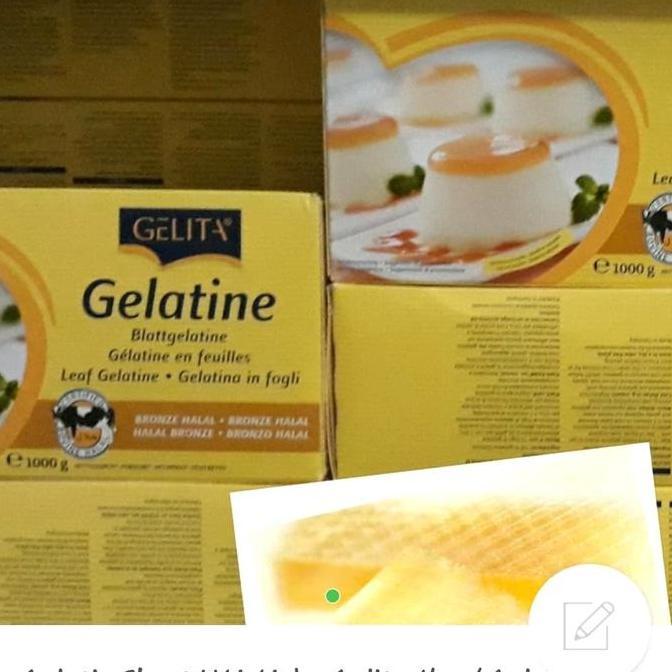 Gelatine sheet/ Gelita gelatine sheet -3 lembar