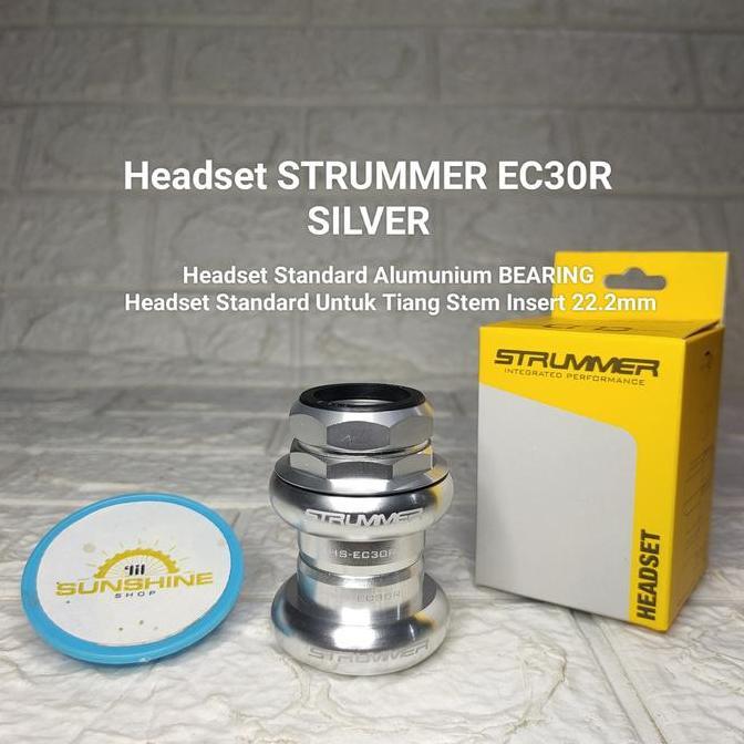 Headset Bearing STRUMMER EC30R Kom Fork Steertube Standard DRAT ULIR 25.4mm Tiang Stem Insert 22.2mm