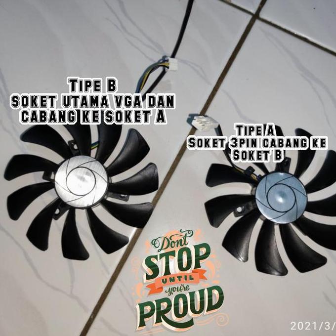fan kipas vga 85mm 4pin Msi inno3d GTX 1060 1050 ti rx 460 rx 550 560