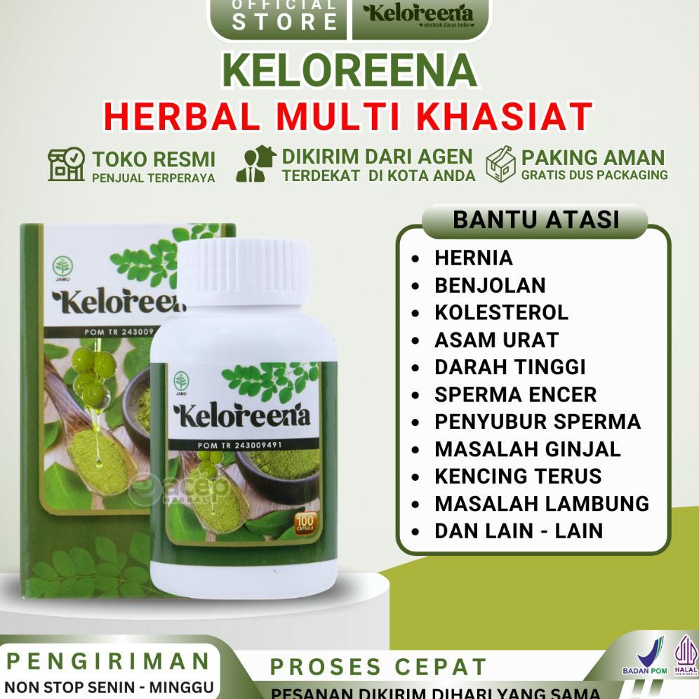 (Terbaru) Keloreena Original 100% Asli Kapsul Daun Kelor Ekstrak Moringa Oleifera BPOM Dan Halal Oba