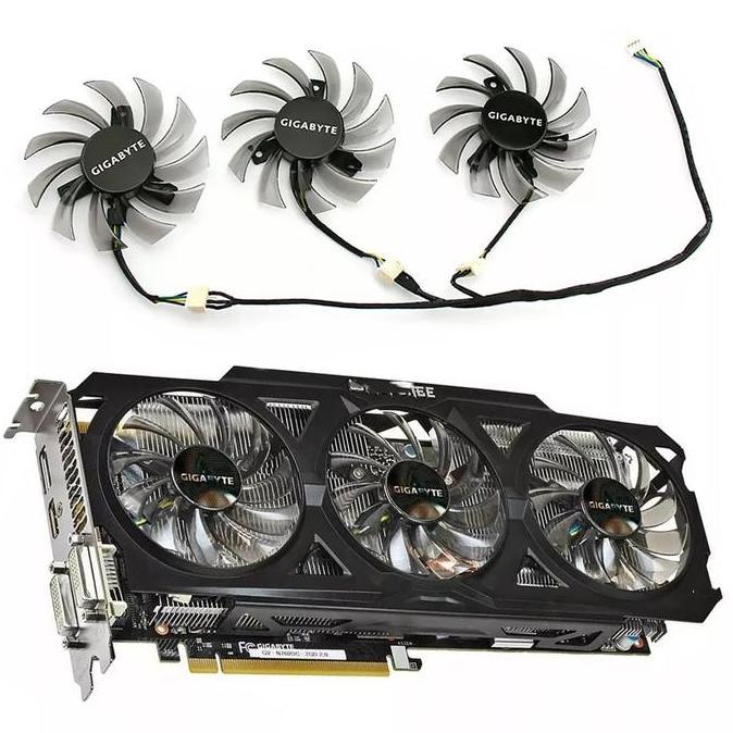 Fan Vga Gigabyte GTX 760ti 770 780ti gtx 670 680 R9 290X 75mm 4pin