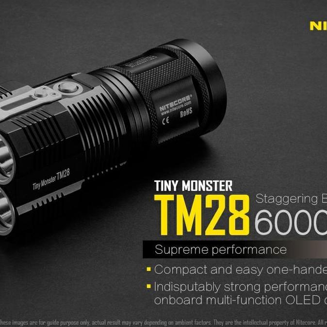 Senter Nitecore Tm28 Tiny Monster 4 X 18650