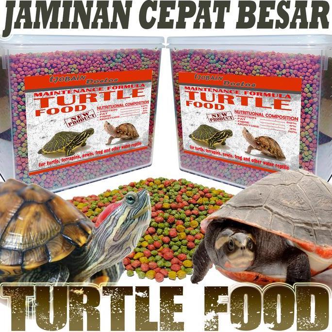 Turtle pelet food makanan pakan kura brazil res aligator cst ast 1 kg
