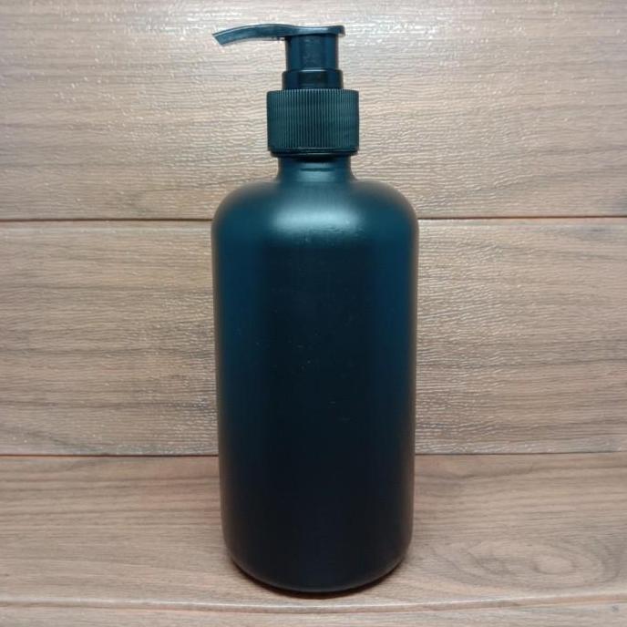 BOTOL PUMP 500ML HITAM / BOTOL 500ML PUMP LOTION / BOTOL SABUN 500ML