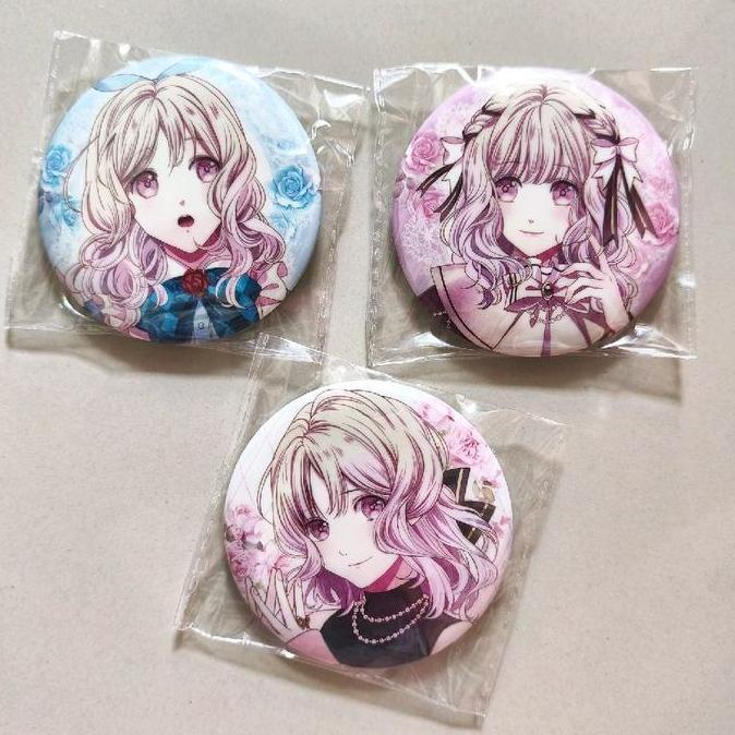 Official Merch Diabolik Lovers Yui Komori 75mm Badge Yui Princess Collection II Pin Anime Ori