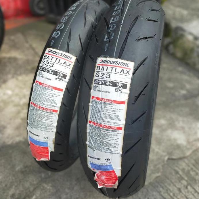 Ready BAN BATTLAX BRIDGESTONE S23 120/70-17 & 160/60 BAN NINJA250 CBR R25 R15