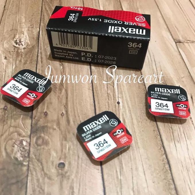 Baterai Maxell 364 SR621SW Original Maxell 364 Maxell 621 Original