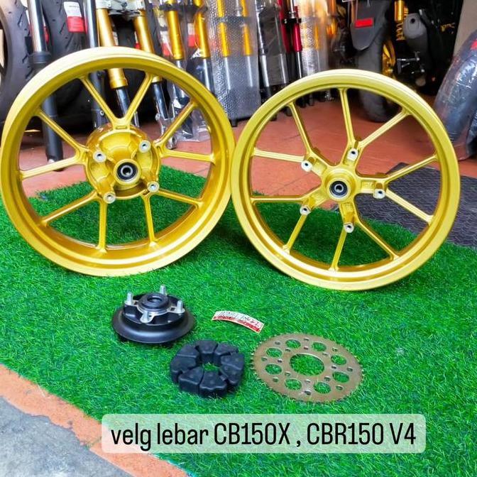 Ready VELG LEBAR CBR 150R V4 CB 150 X CBR 150 V4 DOUBLE DISK DEPAN CB150X